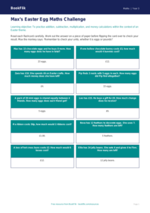 Free Easter Maths Flashcards | Year 3 Core | BookFlik
