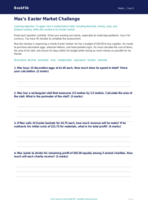 Free Easter Maths Assessment | Year 5 Greater Depth | BookFlik
