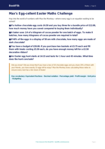 Free Easter Maths Poster | Year 5 Greater Depth | BookFlik