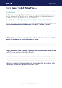 Free Easter Maths Template | Year 6 Core | BookFlik
