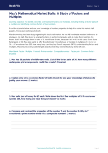Free Factors And Multiples Track Sheet | Year 5 Greater Depth | BookFlik