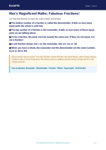 Free Fractions Poster | Year 3 Core | BookFlik