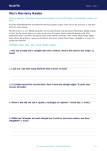 Free Geometry Track Sheet | Year 2 Core | BookFlik