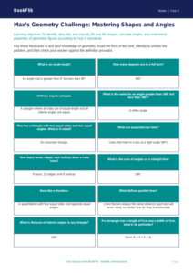 Free Geometry Flashcards | Year 5 Greater Depth | BookFlik