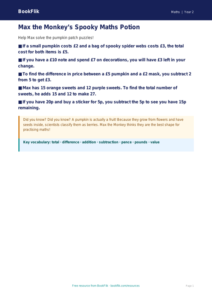 Free Halloween Maths Poster | Year 2 Core | BookFlik