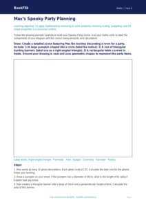 Free Halloween Maths Drawing Sheet | Year 6 Core | BookFlik