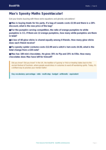 Free Halloween Maths Poster | Year 6 Core | BookFlik