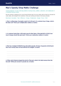 Free Halloween Maths Template | Year 6 Core | BookFlik