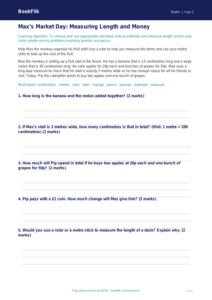 Free Measurement Track Sheet | Year 2 Core | BookFlik