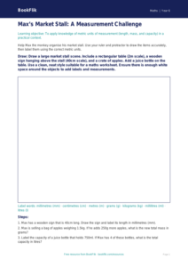 Free Measurement Drawing Sheet | Year 6 Core | BookFlik