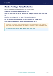 Free Money Poster | Year 2 Core | BookFlik