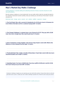Free Money Template | Year 3 Core | BookFlik
