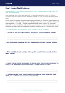 Free Money Track Sheet | Year 5 Greater Depth | BookFlik
