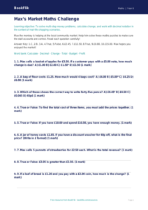 Free Money Quiz | Year 6 Core | BookFlik