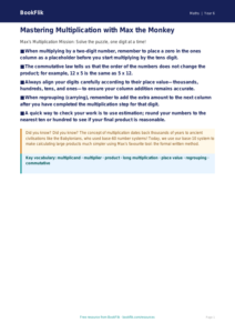 Free Multiplication Poster | Year 6 Core | BookFlik