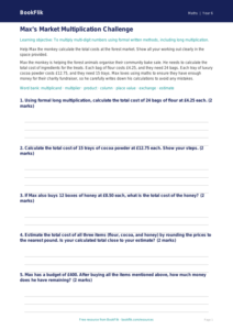 Free Multiplication Track Sheet | Year 6 Core | BookFlik