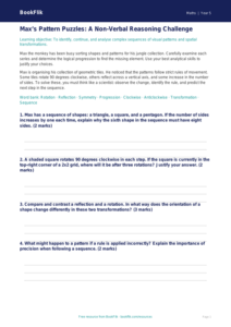 Free Non Verbal Reasoning Track Sheet | Year 5 Greater Depth | BookFlik