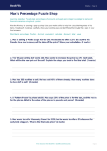 Free Percentages Template | Year 6 Core | BookFlik