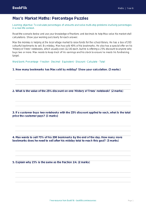 Free Percentages Track Sheet | Year 6 Core | BookFlik