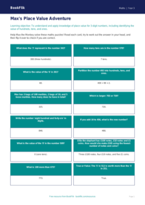 Free Place Value Flashcards | Year 3 Core | BookFlik