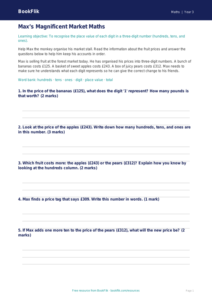 Free Place Value Track Sheet | Year 3 Core | BookFlik
