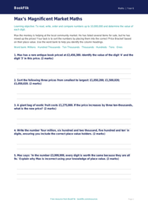 Free Place Value Activity Sheet | Year 6 Core | BookFlik