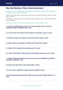 Free Place Value Quiz | Year 6 Core | BookFlik