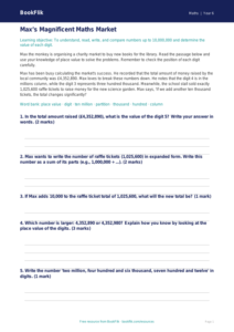 Free Place Value Track Sheet | Year 6 Core | BookFlik