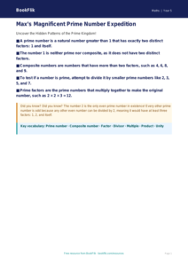 Free Prime Numbers Poster | Year 5 Greater Depth | BookFlik