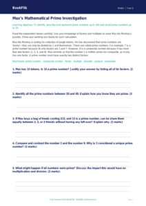 Free Prime Numbers Track Sheet | Year 5 Greater Depth | BookFlik