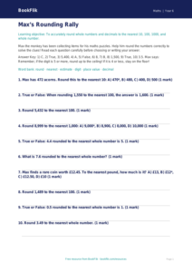 Free Rounding Quiz | Year 6 Core | BookFlik