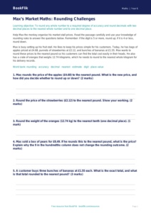 Free Rounding Track Sheet | Year 6 Core | BookFlik