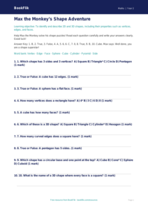 Free Shape Quiz | Year 2 Core | BookFlik