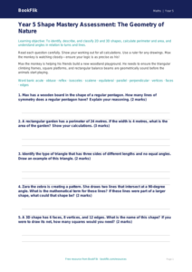 Free Shape Assessment | Year 5 Greater Depth | BookFlik