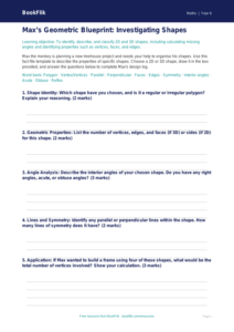 Free Shape Template | Year 6 Core | BookFlik