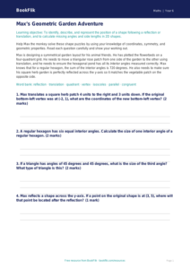 Free Shape Track Sheet | Year 6 Core | BookFlik