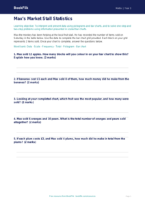 Free Statistics Activity Sheet | Year 3 Core | BookFlik