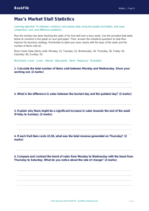 Free Statistics Activity Sheet | Year 5 Greater Depth | BookFlik