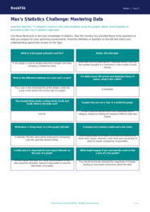 Free Statistics Flashcards | Year 5 Greater Depth | BookFlik