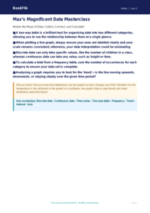 Free Statistics Poster | Year 5 Greater Depth | BookFlik