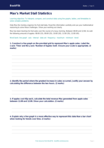 Free Statistics Worksheet | Year 5 Greater Depth | BookFlik