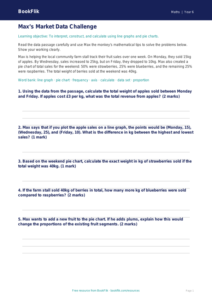 Free Statistics Track Sheet | Year 6 Core | BookFlik