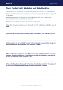 Free Statistics Worksheet | Year 6 Core | BookFlik