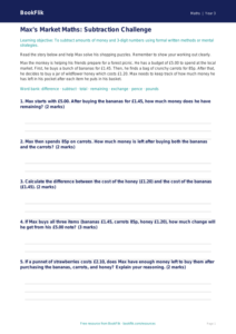 Free Subtraction Track Sheet | Year 3 Core | BookFlik