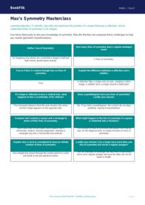 Free Symmetry Flashcards | Year 5 Greater Depth | BookFlik