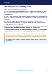 Free Symmetry Poster | Year 5 Greater Depth | BookFlik