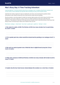 Free Time Track Sheet | Year 3 Core | BookFlik