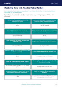 Free Time Flashcards | Year 5 Greater Depth | BookFlik
