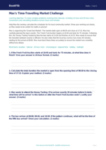 Free Time Track Sheet | Year 5 Greater Depth | BookFlik