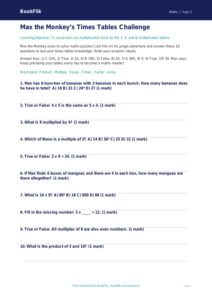 Free Times Tables Quiz | Year 3 Core | BookFlik